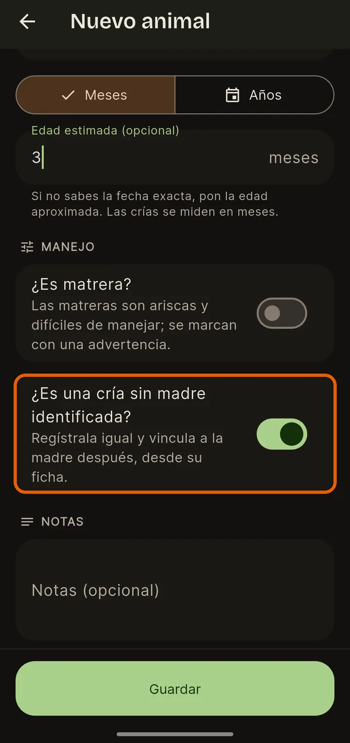 Regístrala aunque no sepas de quién es