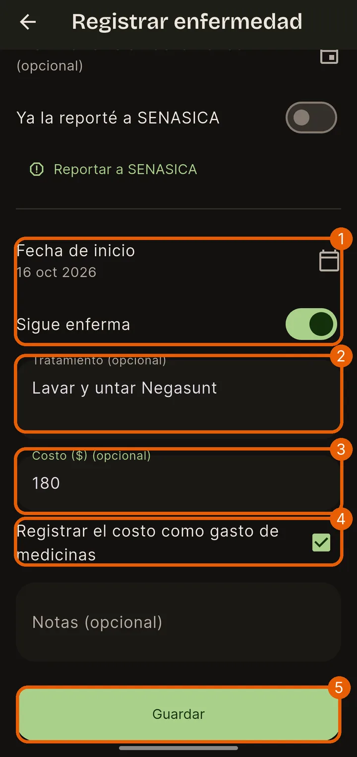Tratamiento y costo