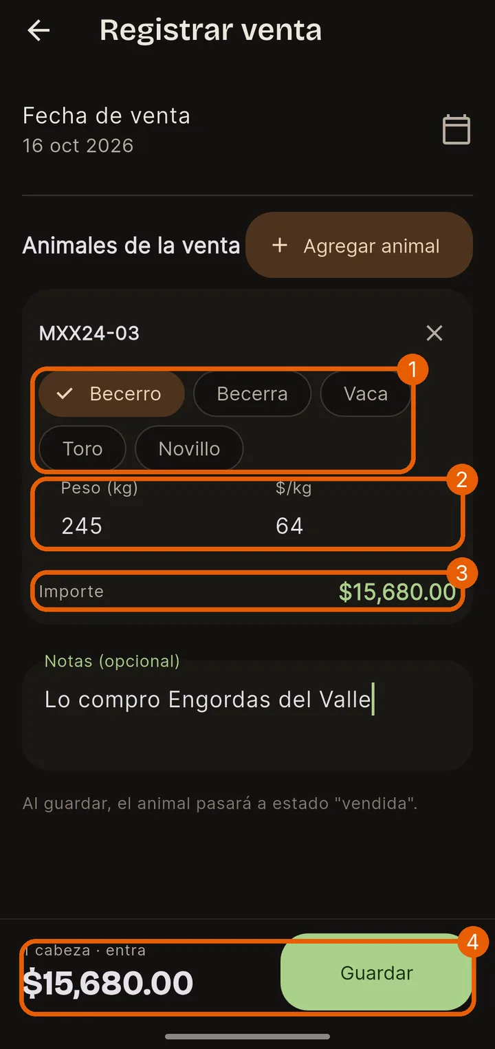 Peso y precio