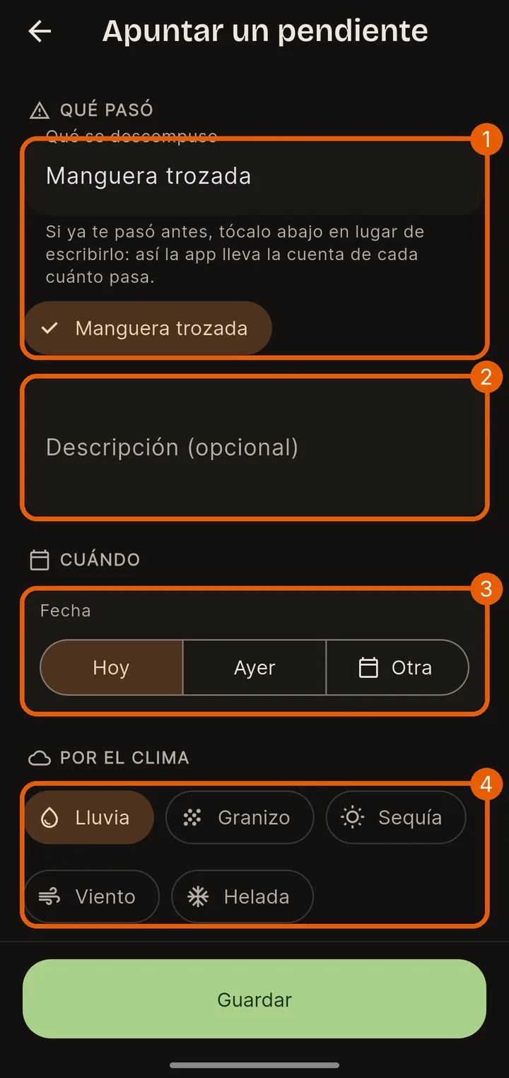 Apunta lo que se descompuso