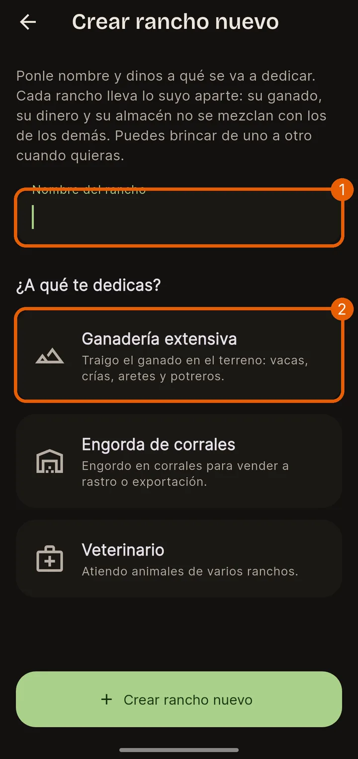 Agregar otro rancho