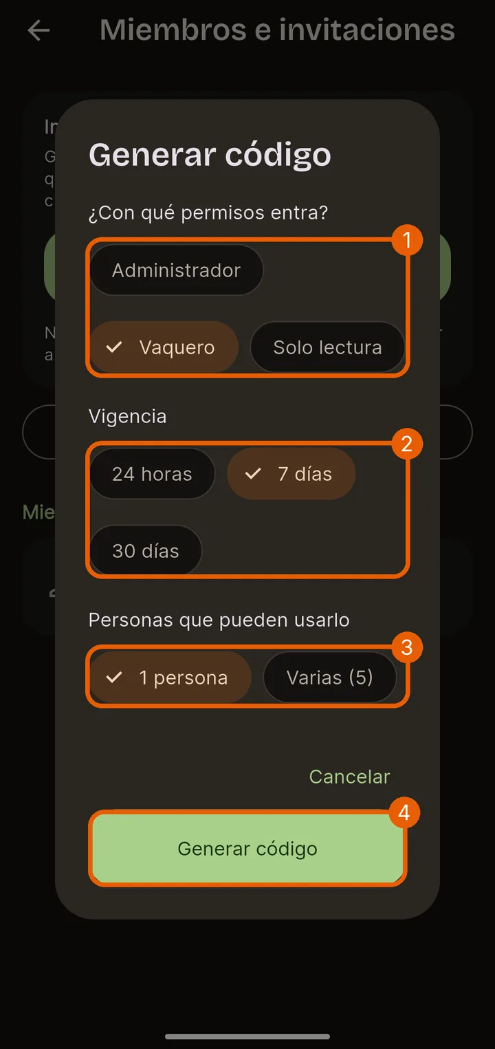 Escoge qué puede hacer